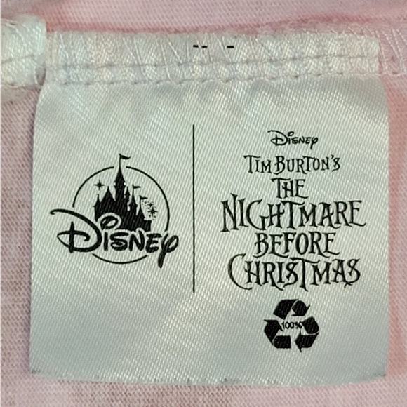 3XL  Women's Jack Skellington and Sally ~ Misfit Love ~ Pink Disney Tee Shirt - Picture 6 of 7